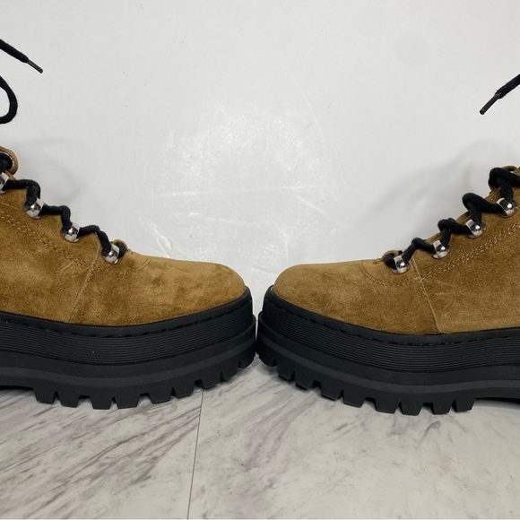 New! Marc Fisher Pierson Platform Lug Sole Lace Up Bootie 8 1/2 M - Picture 6 of 14